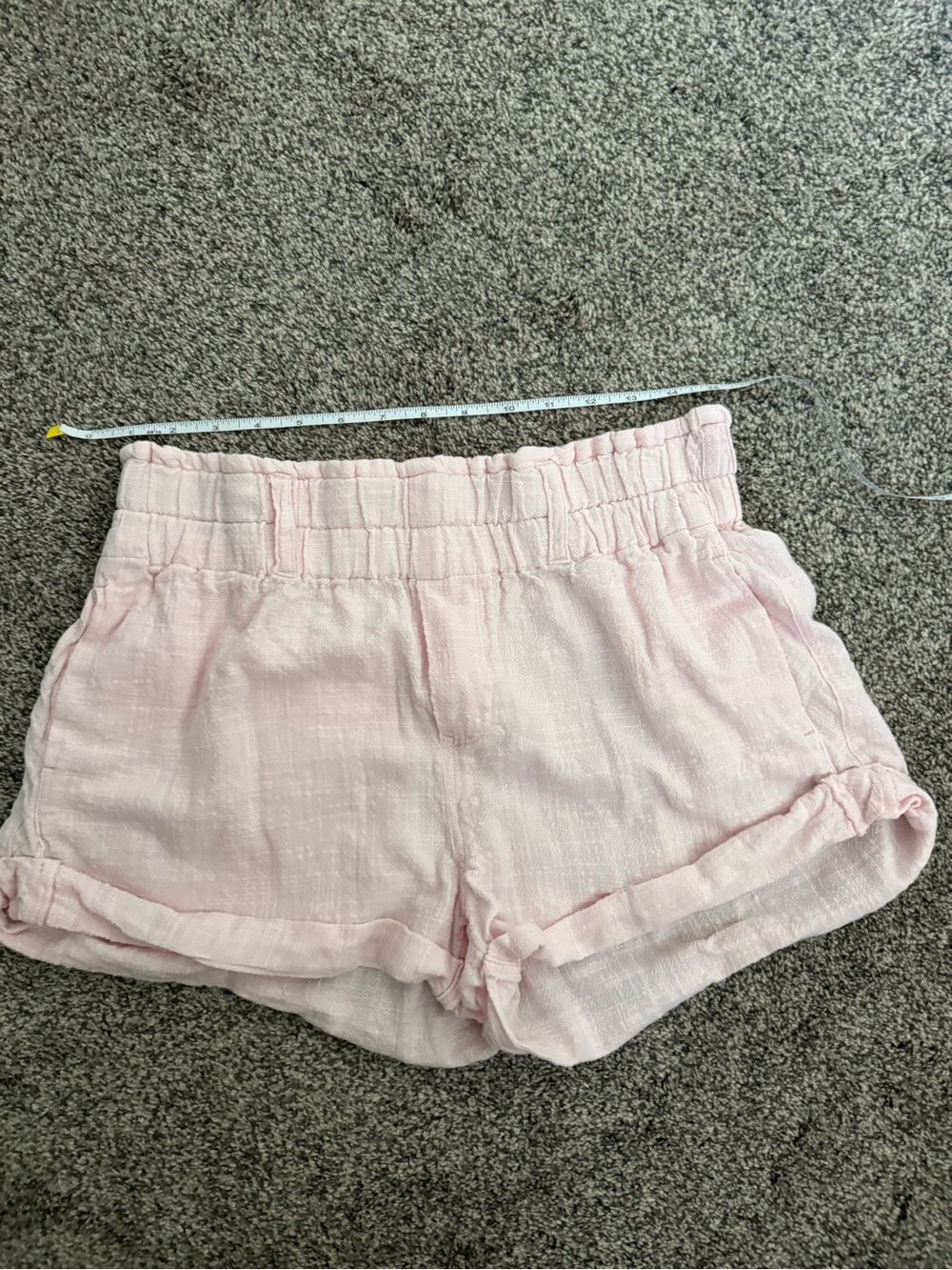 We the Free pink linen shorts